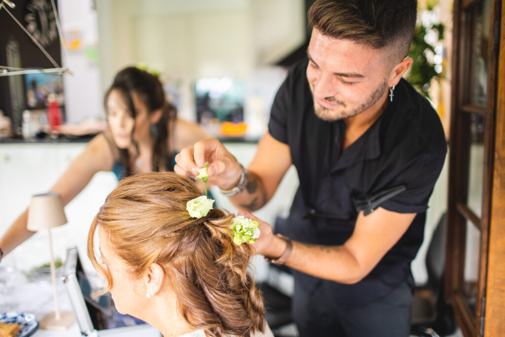 Reportage preparativi sposa