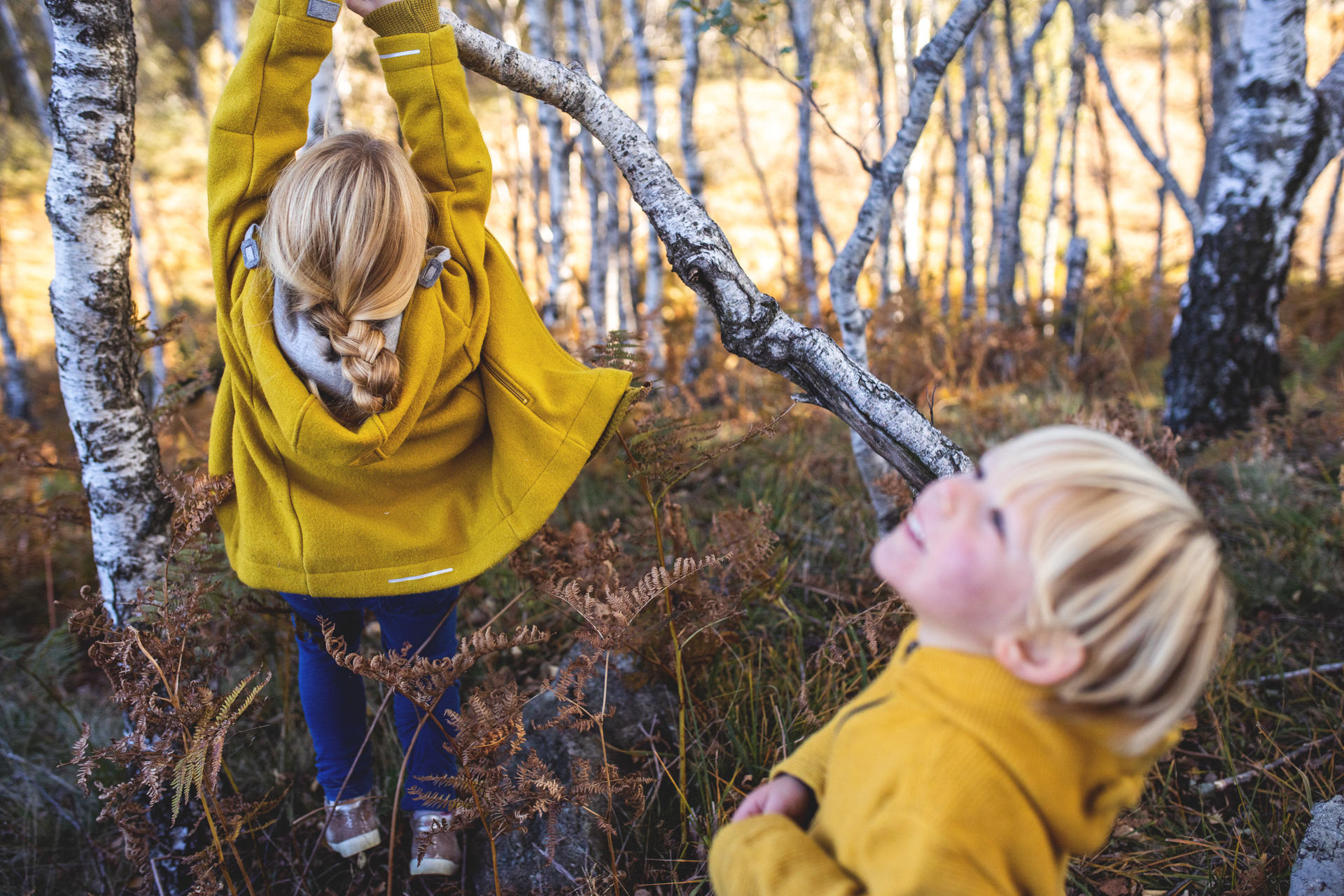 Servizio fotografico autunnale di famiglia