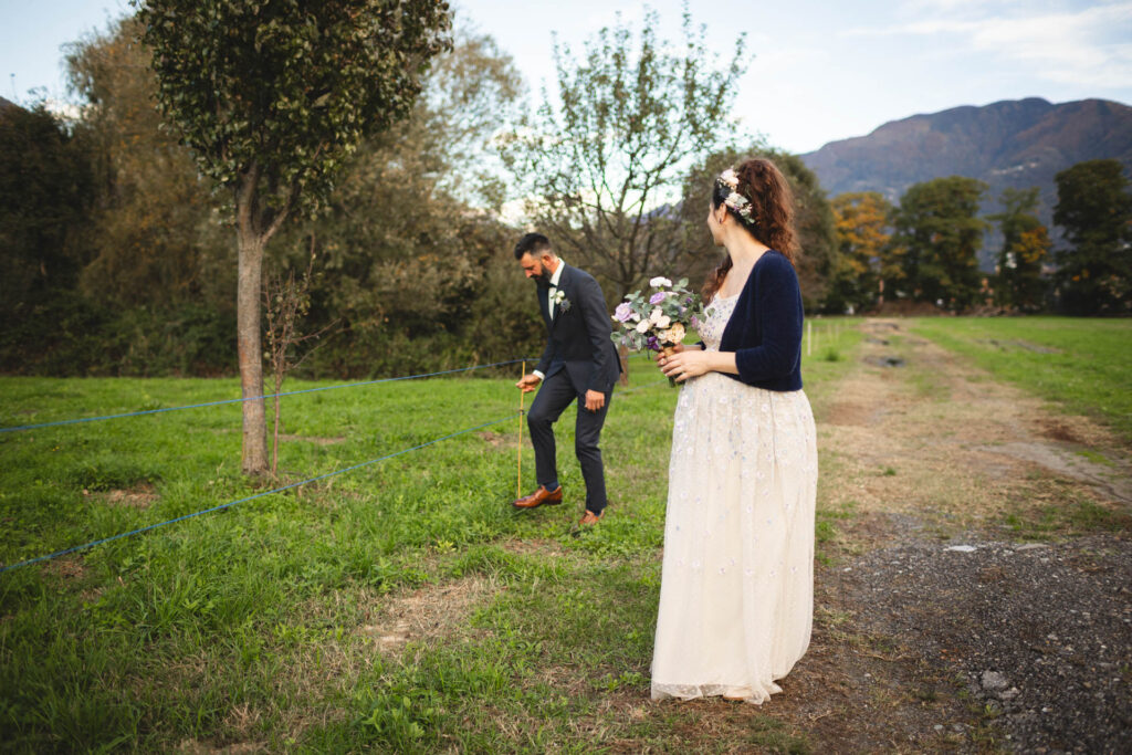 Reportage fotografico matrimonio in fattoria sul Piano di Magadino in Ticino