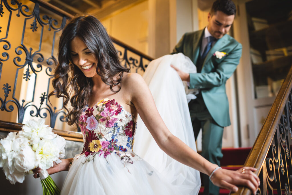 Reportage matrimonio foto di coppia alla Villa Negroni a Vezia